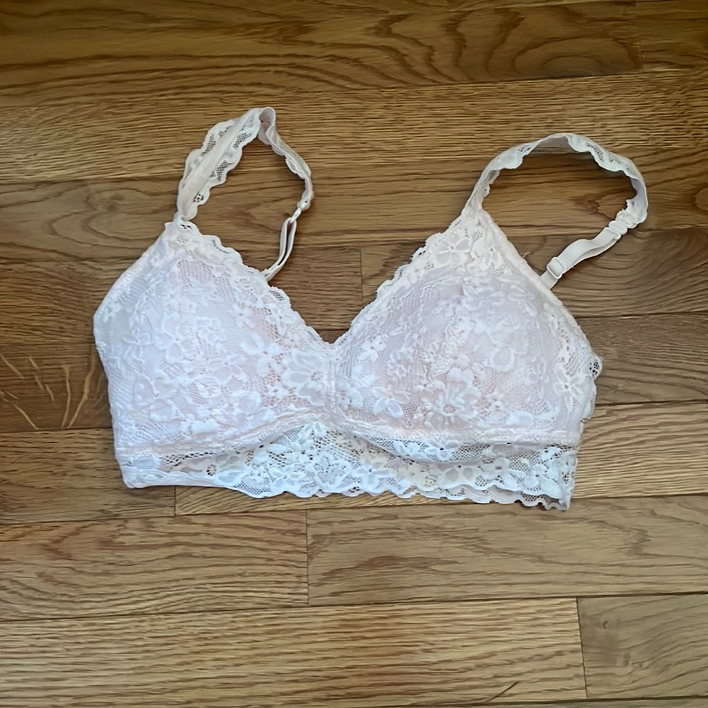 baby pink bralette